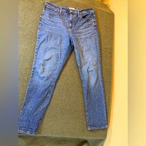 Madewell The Slim Boyjean Mid Rise Denim Jeans Plus Size 33T